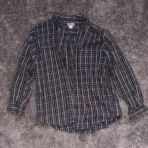 Carhartt Black and Gray Checkered Shirt